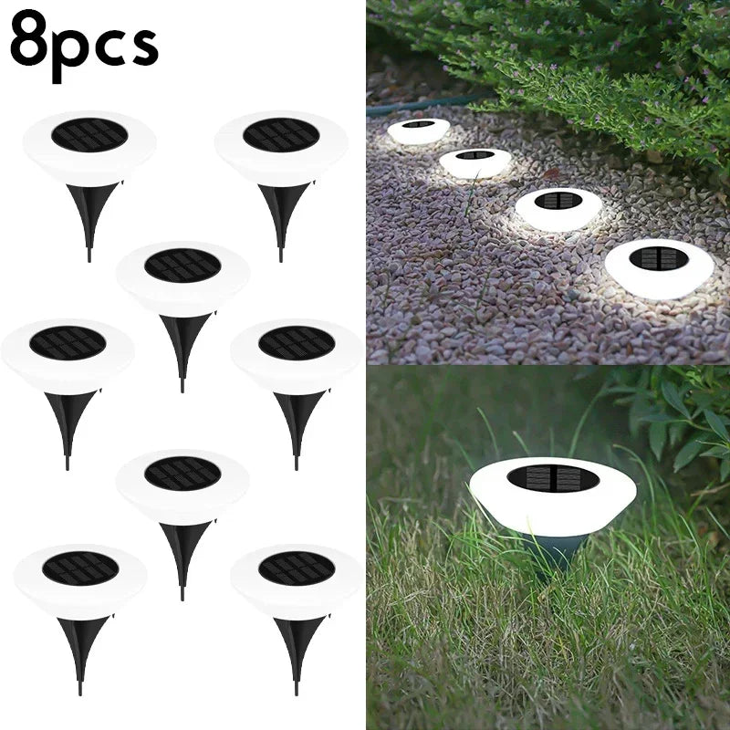 Rust-Proof Solar Powered Outdoor Ground Lights