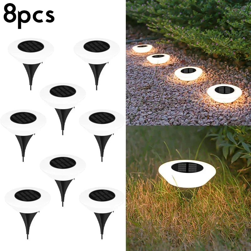 Rust-Proof Solar Powered Outdoor Ground Lights