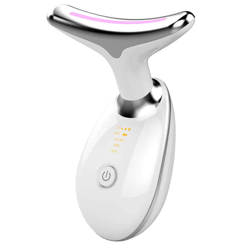 3 Colors LED EMS Neck Face Lifting Massager