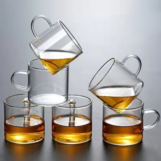 4oz Heat-Resistant Glass Tea Cups